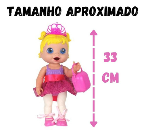 Boneca Babys Collection Bailarina Super Toys 485