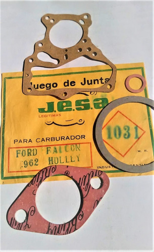 Ford Falcon 1962 Juego Juntas Carburador Holley 1 Boca