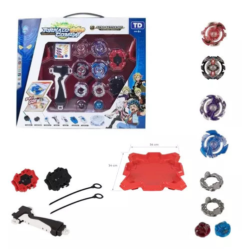 Bleyblade Arena Conjunto De Brinquedo Com 8 Peões - R$ 139,9