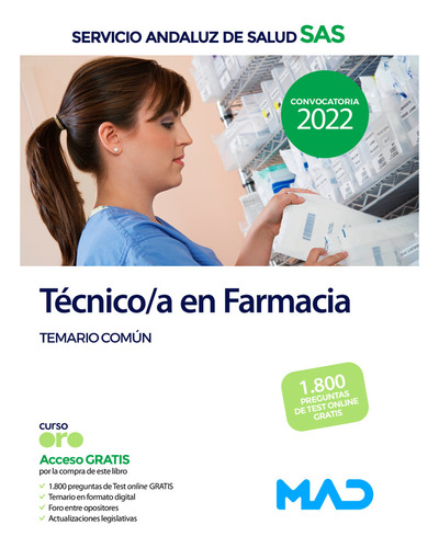 Libro Tecnico/a Farmacia Servicio Andaluz Salud Temario -...