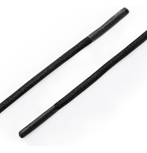 Agujeta Redonda Cordón Para Bota Negro 1m 4pcs