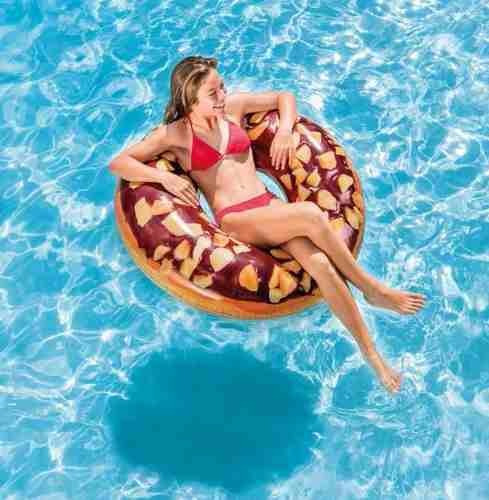 Flotador Dona Inflable Intex  Chocolate Donut Tube 56262