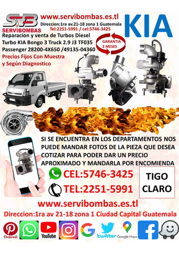 Turbo Kia Sorento 2.5 Crdi/d4cb/140cv 733952-5004 S Guatema