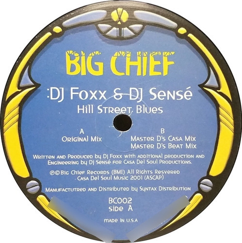 Vinilo Maxi - Dj Foxx & Dj Sensé - Hill Street Blues 2001