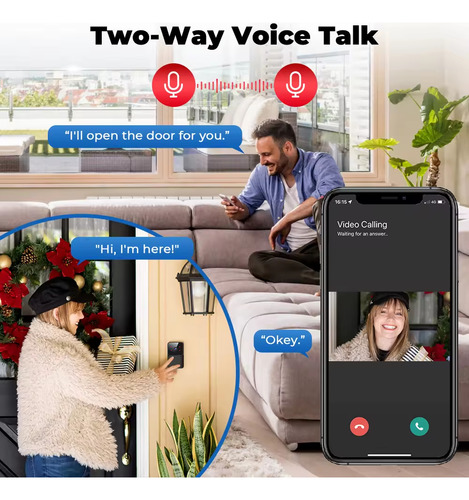 Mini Video Portero Wifi Tuya Smart Con Timbre Ding Dong