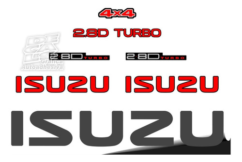 Calco Isuzu 2.8d Turbo Kit Completo Porton Y Laterales