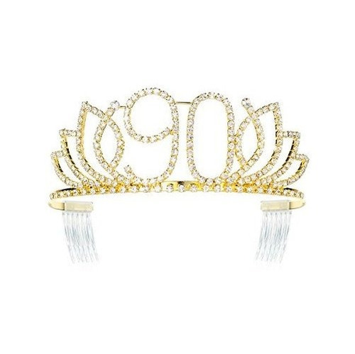 Tiara Dczerong Queen Para Mujer, 90 Cumpleaños, Corona G