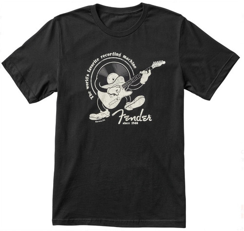 Camiseta Masculina Fender Recording Machine Original