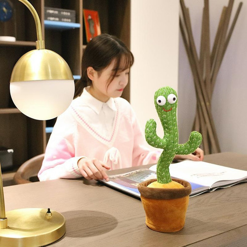 Imagen 8 de 10 de Cactus Peluche Bailarin Canta Graba Educativo Recargable