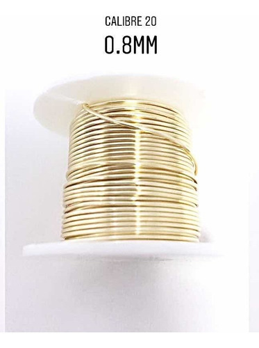 Alambre De Cobre Bisut 0.8mm/20ga. 15 Metros Bisutería