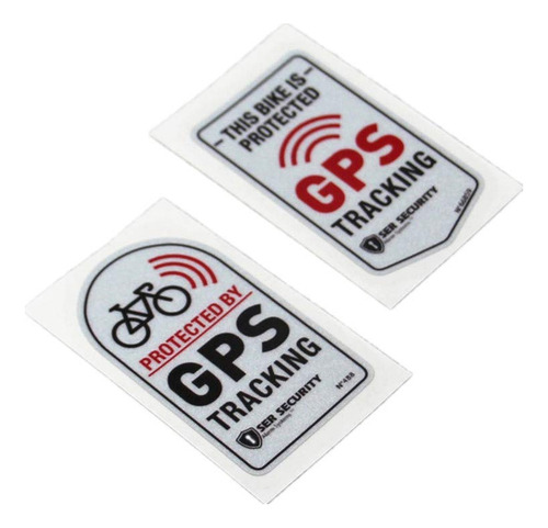 Pegatinas Coche Gps Tracker Alarma Bicicleta Moto 2.8x1.6 In