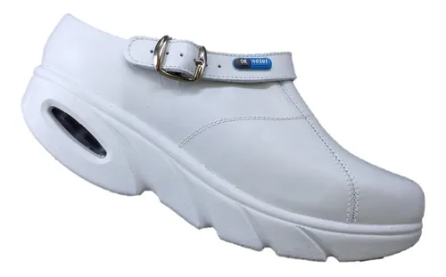 Zapato Sueco Piel Blanco Suela Ergon mica Dr. Hosue 6802