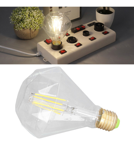 Bombilla Led De Filamento 4000k, 4 W, 220 V, Vintage, Transp