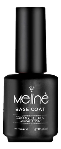 Meline 15ml Base Coat Gel Led Uv X1 Un. Color Transparente