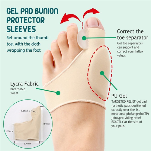 Set De Correctores Para Juanetes Hallux Valgus (9 Piezas)