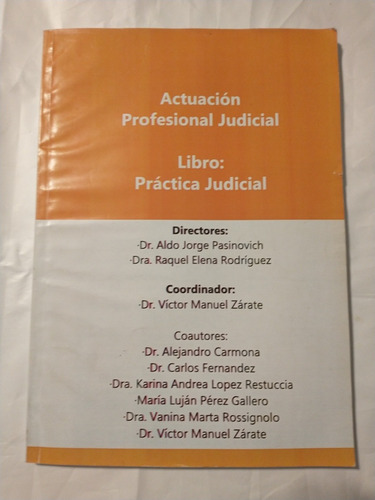 Libro Actuación Profesional Judicial - Práctica Judicial