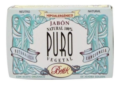 Jabón Sólido Vegetal Exra Suave Neutro Boti-k Puro 85gr