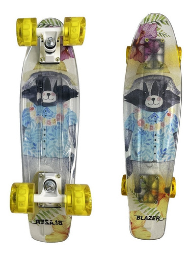 Patineta Cruiser Diseño E Penny Llantas Led