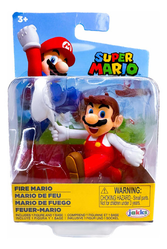 World Of Nintendo Super Mario Bros Mario De Fuego 2.5  Jakks