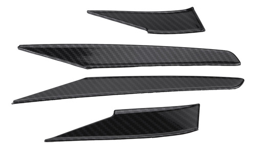 Black Mirror Moldings Rearview Strips Cover Trim Para Encino