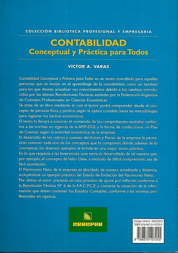 Contabilidad 3ª Ed Victor R. Varas Errepar