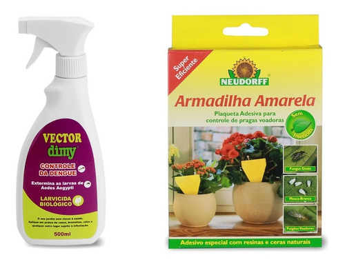 Kit Anti Fungus Gnats Vector Dimy + Placa Adesiva P Neudorff