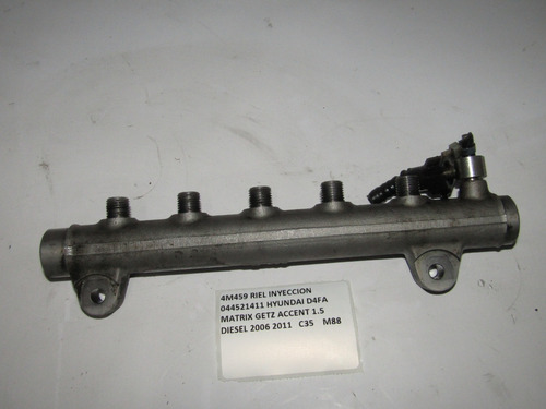 Riel Inyeccion 044521411 Hyundai D4fa Matrix Getz Accent 1.5 (Usado)