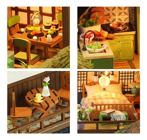 Casa De Muñecas Diy Miniatura Mini Casa Hecha A Mano Modelo