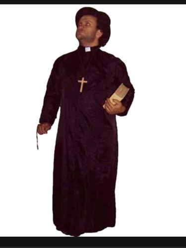 Disfraz Cura Papa Monje Sacerdote X24hs Noesventa Adulto 