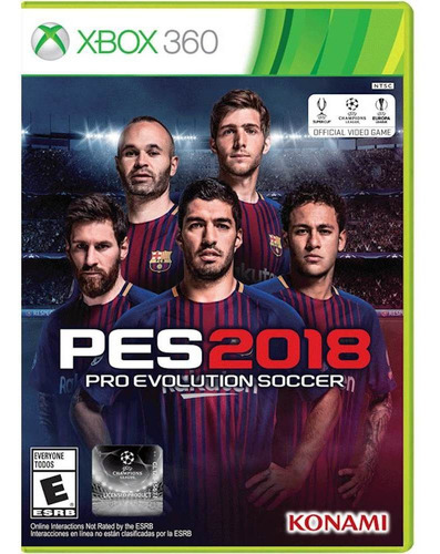 Juego multimedia físico Rarity Pes 2018 para Xbox 360