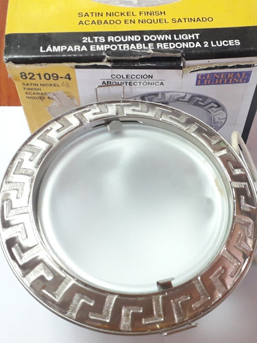 Lámpara Empotrable Redonda 2 Luces 120v 