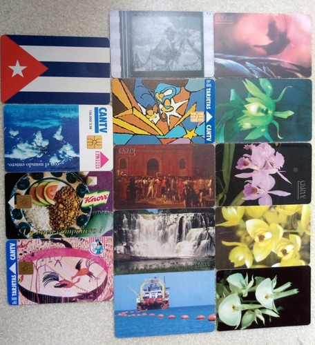 Colección Tarjetas Telefónica Cantv Chip Rígidas 97 Unidades (Usado)