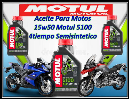 Aceite Para Motos  15w50 Motul 5100  4tiempo Semisintetico 