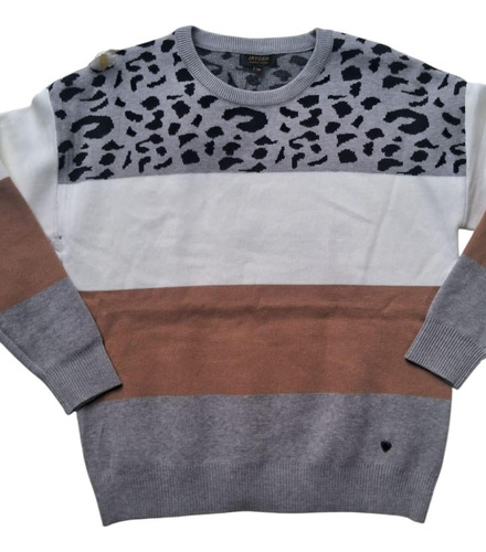 Sweater Invierno Bremer Importado Animal Print Calentito