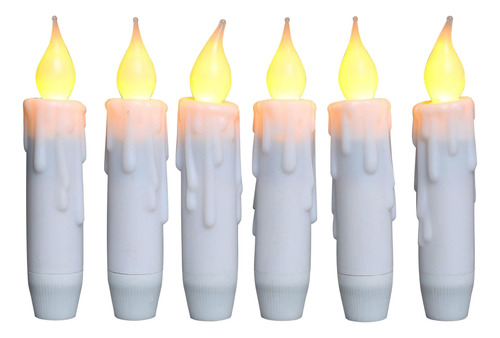 Cvhomedeco. Velas Cnicas Parpadeantes Sin Llama, Funcionan C