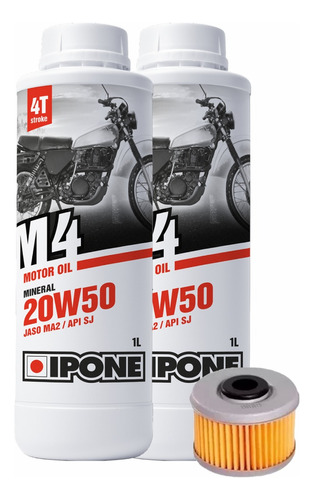 Kit Honda Tornado Twister 250 Filtro Aceite Original + M4