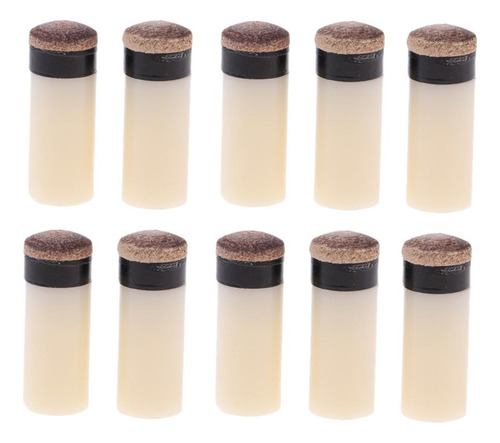 10pcs Puntera De Taco De Billar De Plástico Y 13 Mm Mm