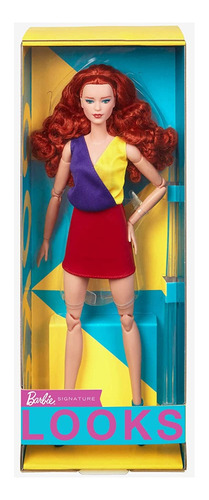 Muñeca Barbie Looks Barbie Curly Red Hair Dressed 