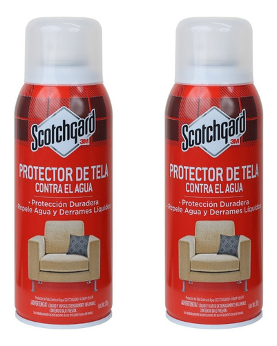 2 Pz- Scotchgard Protector De Telas Repelente De Líquidos 