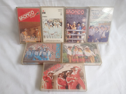 Cassetes Grupo Bronco Lote De 7 Cassettes Originales (Usado)