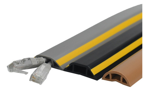Canaleta Flexible Para Cables Pisos Paredes Adhesivo Oculto
