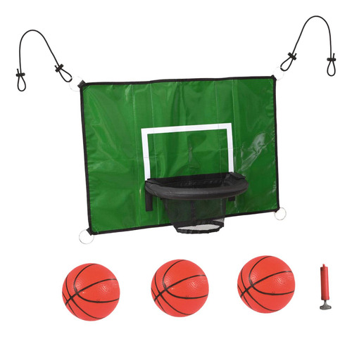 Kit De Portería De Aro De Baloncesto De Trampolín Con Mini