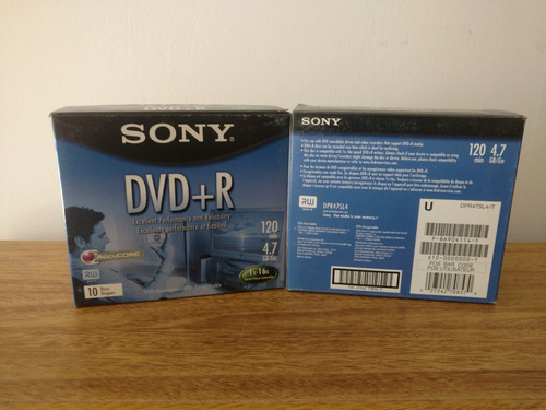 Dvd+r Sony Pack 10 Caja Slim