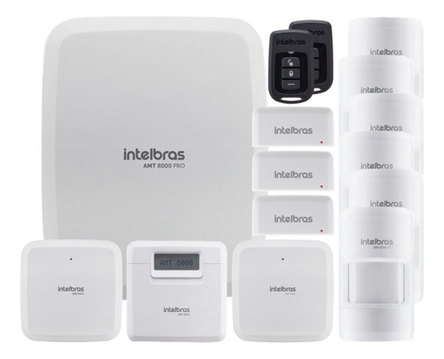 Kit Alarme Wifi Amt 8000 Pro Sensor Presença Repetidor Tecla
