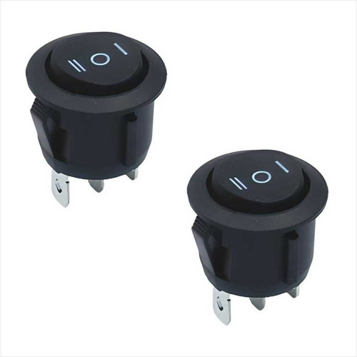 2 X Switch Interruptor Kcd1 Rocker On Off On 21mm  250v 6a