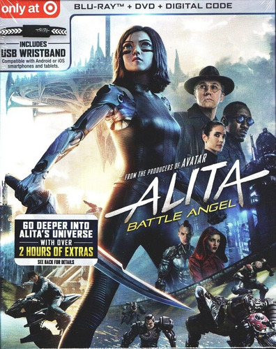 Alita Battle Angel Target Pelicula Blu-ray + Dvd + Usb
