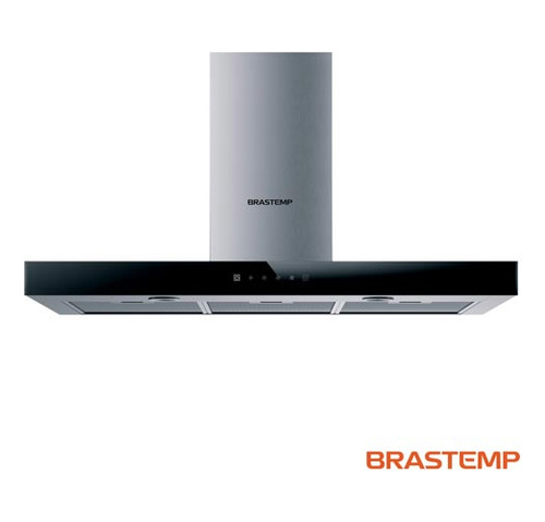 Coifa Parede Brastemp 90cm Tbox 03vel Turbo Bae90ar