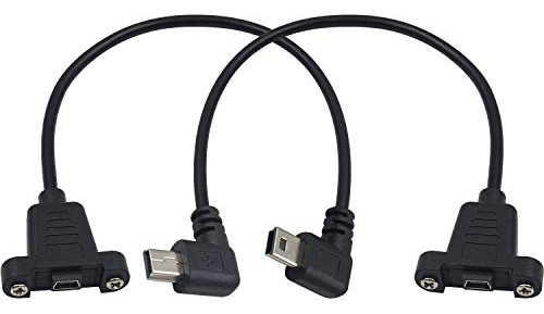 Cable De Extensión Miniusb De Policot  90 Grados A La Izquie