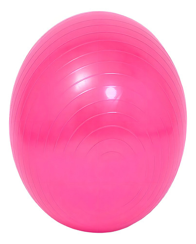 Pelota Balon Yoga 75 Cm Pilates Con Inflador Color Rosa Chicle