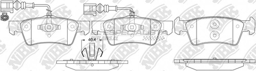 Pastillas De Freno Volkswagen Touareg 4.2 2008 Nibk Trasera